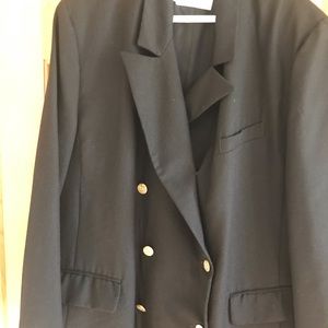 Women’s RAFAELLA Black Double Breasted Wool Blazer
